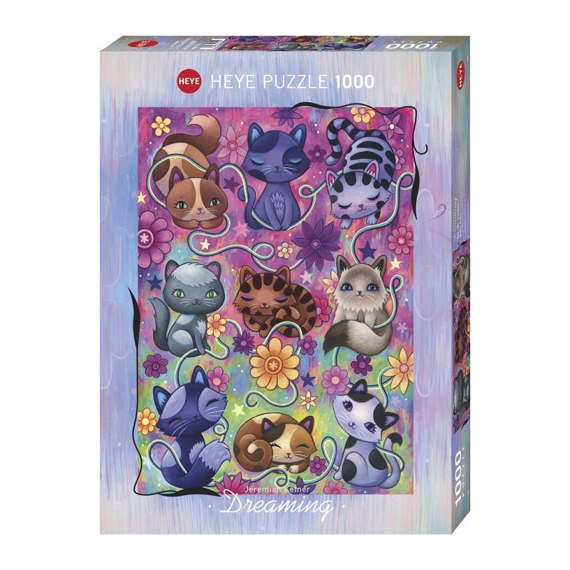 Puzzle 1000p Dreaming Kitty Cats - Heye