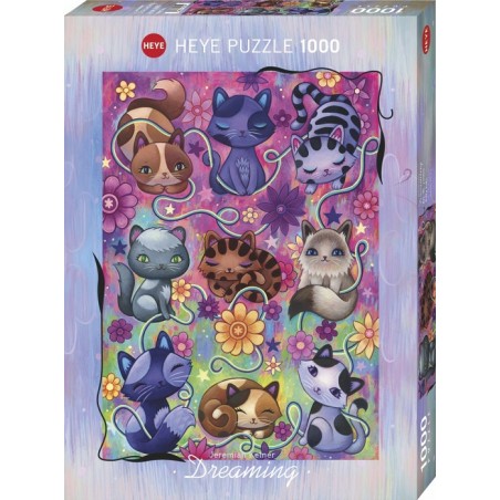 Puzzle 1000p Dreaming Kitty Cats - Heye