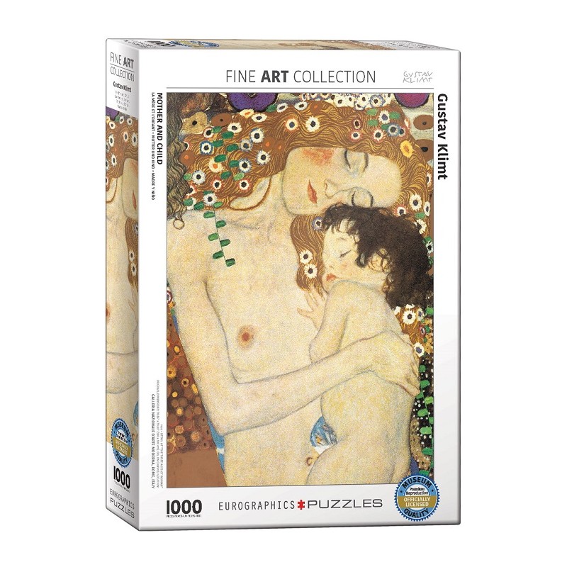 Puzzle 1000p Klimt - La Mère et L'Enfant - Eurographics