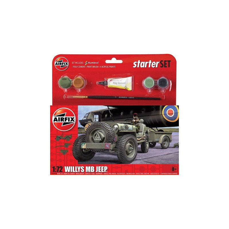 Starter Set Jeep Willys 1/72