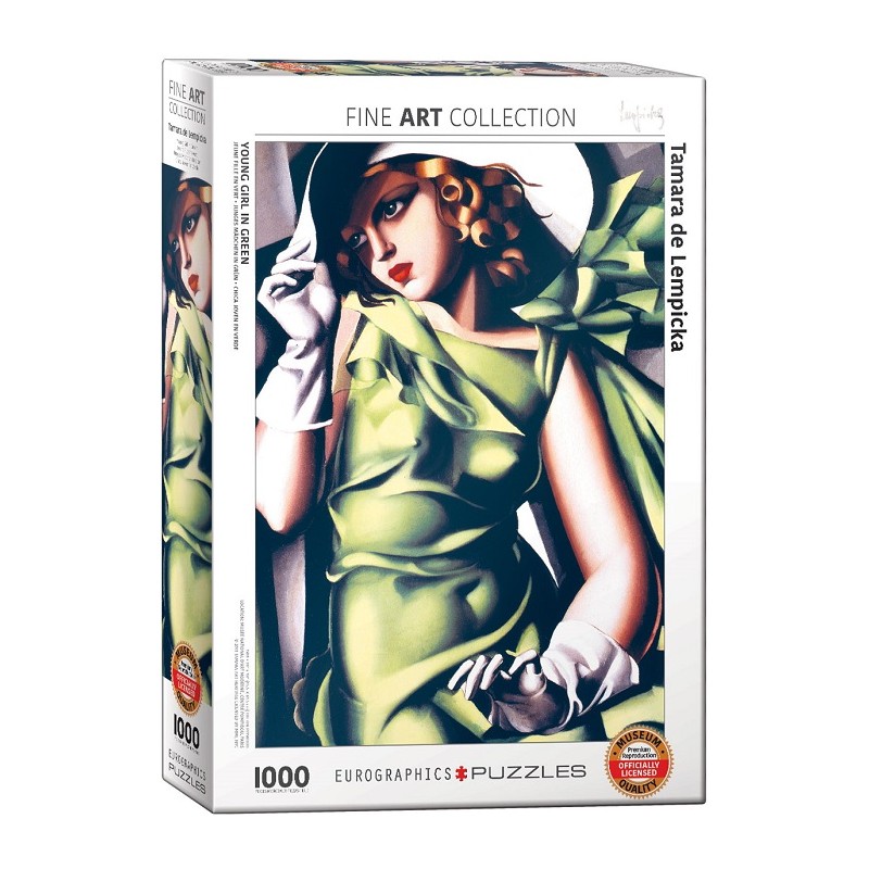 Puzzle 1000p De Lempicka Jeune Fille en Vert - Eurographics