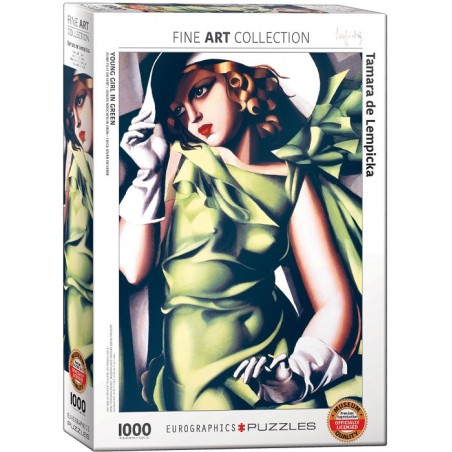 Puzzle 1000p De Lempicka Jeune Fille en Vert - Eurographics