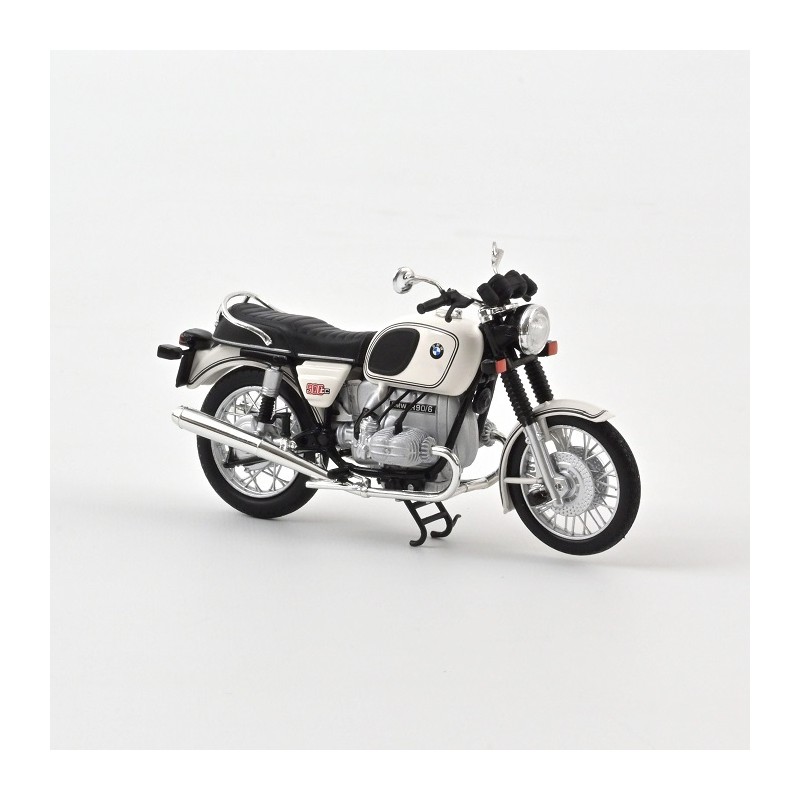 BMW R90/6 1974 Blanc 1/18 - Norev