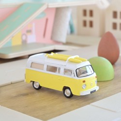 VW Combi T2b Camper Van 1973 Jaune Jet-car 1/43 - Norev