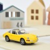 Porsche 911 Targa 1969 jaune signal Jet-car 1/43 - Norev