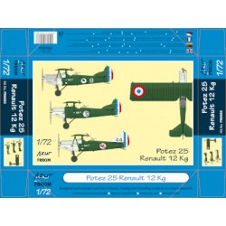 Potez 25 Renault 12 Kg 1/72...