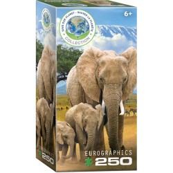 Puzzle 250p Eléphants -...