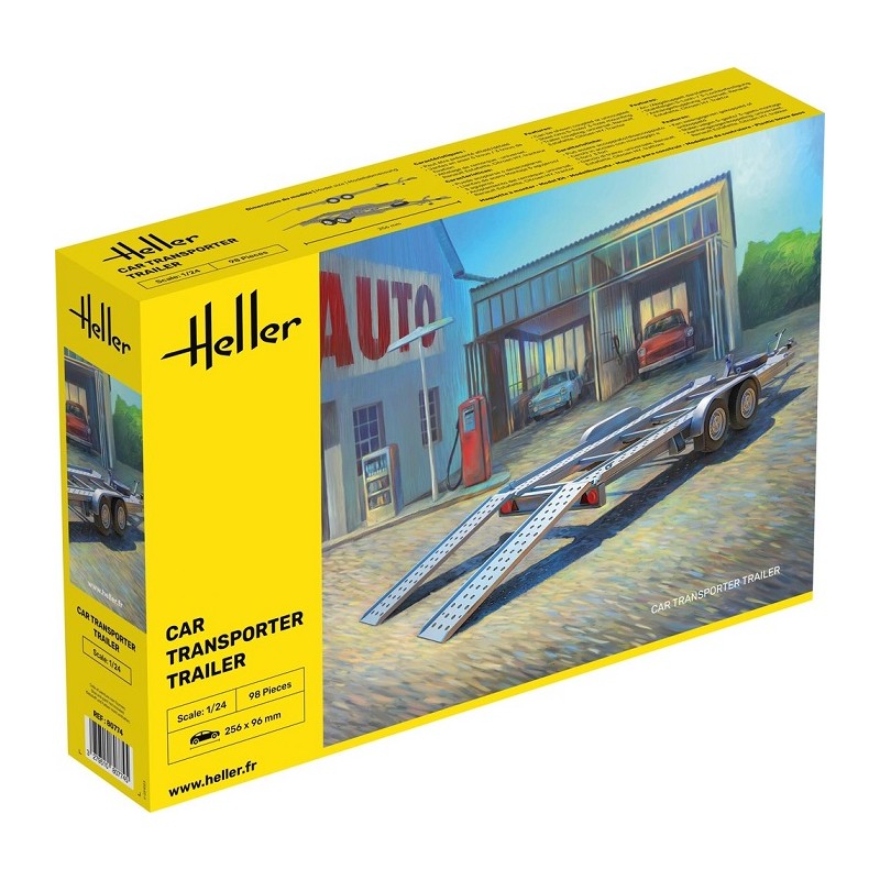 Car Transporter Trailer 1/24 - Heller