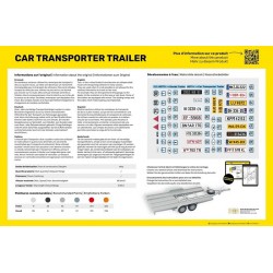 Car Transporter Trailer 1/24 - Heller