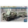 U.S. Army 1/4‑Ton, 4×4 Truck 1/72 - Mirage Hobby