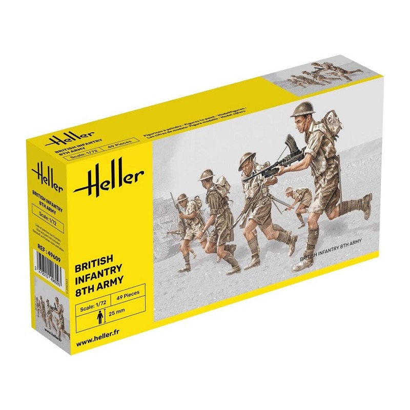 British Infantry 8th Army 1/72 - Heller