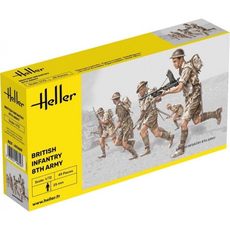 British Infantry 8th Army 1/72 - Heller