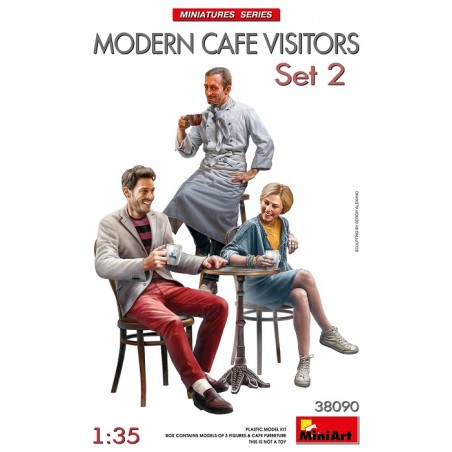 Modern Café Visitors Set 2 1/35 - MiniArt