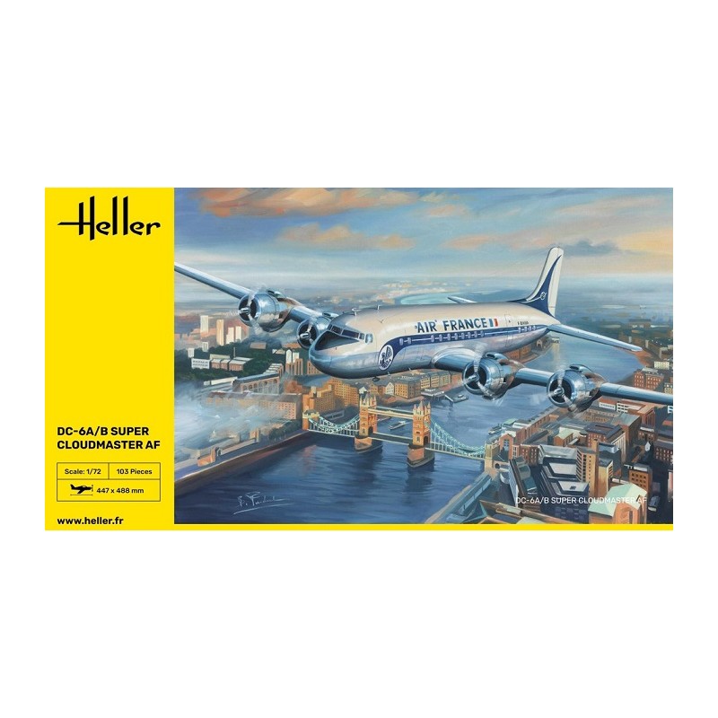 DC6 Super Cloudmaster AF 1/72 - Heller