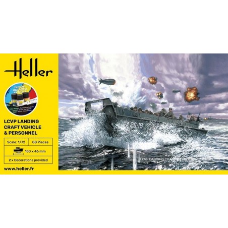 Starter Kit LCVP Landing Craft Vehicle and Personal 1/72 - Heller