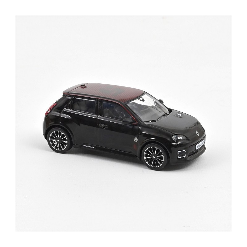 Renault 5 E-Tech 100% électrique 2025 Noir étoilé et déco rouge 1/43 - Norev