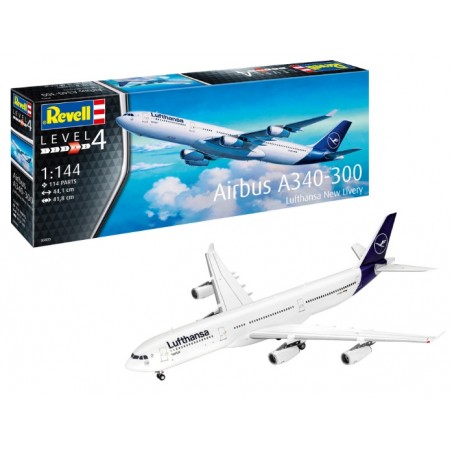 A340-300 Lufthansa Nouvelle livrée 1/144 - Revell