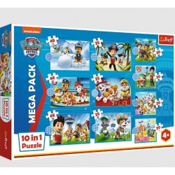 Puzzle 10 en 1 Pat Patrouille - Trefl