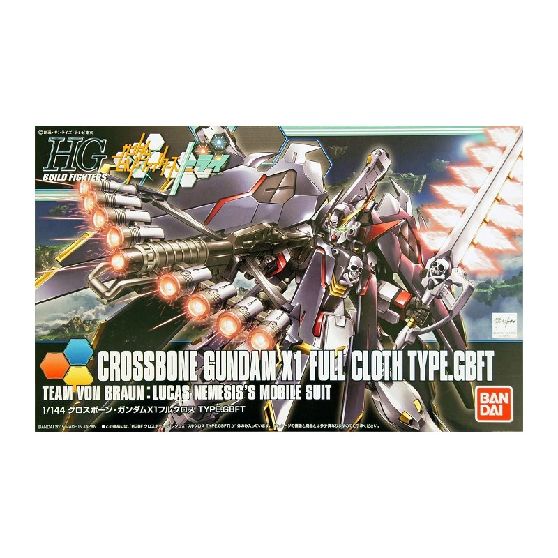 Gundam Gunpla HG 1/144 035 Crossbone Gundam X1 Full Cloth Ver Gbf - Bandai