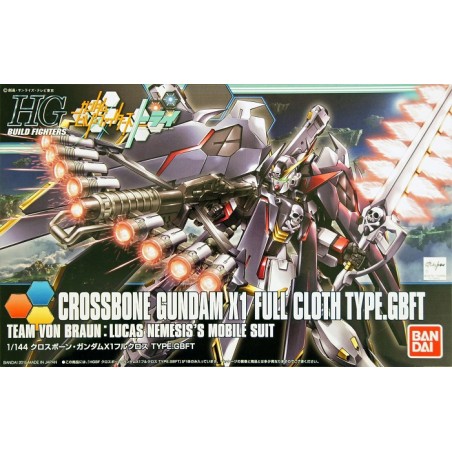 Gundam Gunpla HG 1/144 035 Crossbone Gundam X1 Full Cloth Ver Gbf - Bandai